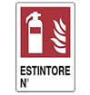 Cartello alluminio 30x20 - Estintore N