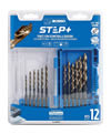 Assortimento 12 punte trapano rettificate Step Plus Krino
