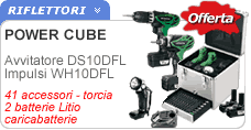 Avvitatori a batteria Hitachi Power Cube Elettroutensili Hitachi Power Cube