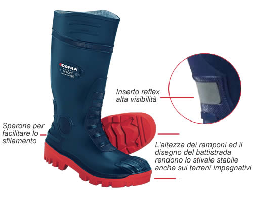 Dettagli stivale Cofra Typhoon