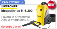 Idropulitrice Karcher K 6200 orizzontale Idropulitrici Karcher a freddo