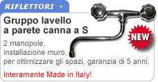 Gruppo lavello due manopole