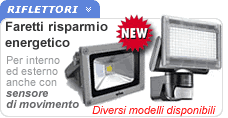 Faretti risparmio energetico a led Faretti led