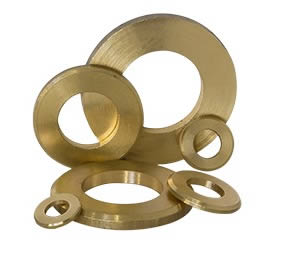 Rondelle tornite ottone grezzo